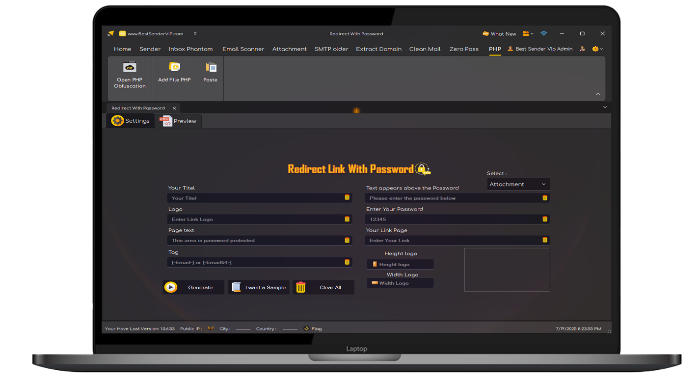 Redirect Link with Pass