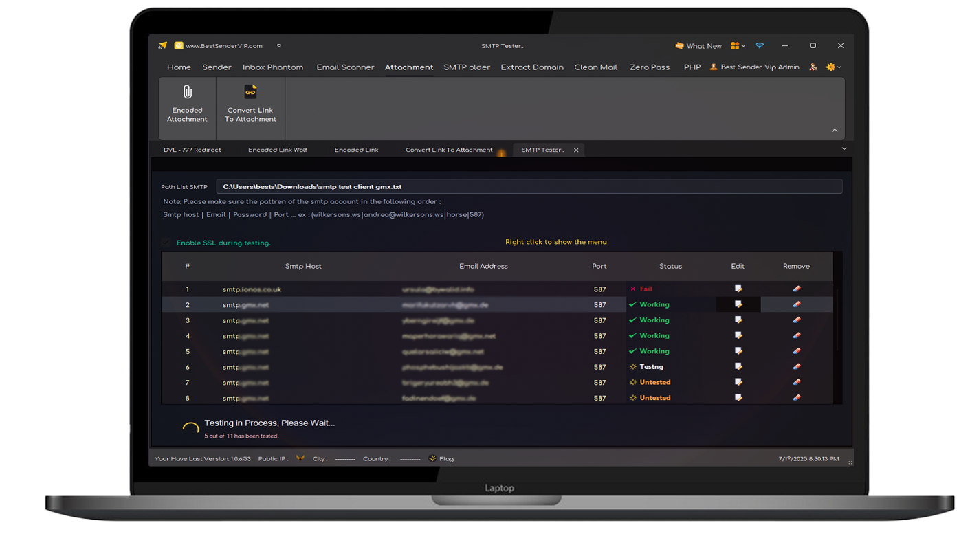 SMTP Tester